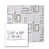 Picture of Labyrinth Cloud | Set of 2 | 12" x 22" Sunbrella Boxed Outdoor Throw Pillows with Premium Inserts