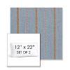 Picture of Linger Slate | Set of 2 | 12" x 22" Sunbrella Boxed Outdoor Throw Pillows with Premium Inserts