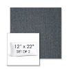 Picture of Linville Indigo | Set of 2 | 12" x 22" Sunbrella Boxed Outdoor Throw Pillows with Premium Inserts