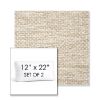 Picture of Litchfield Sand | Set of 2 | 12" x 22" Sunbrella Boxed Outdoor Throw Pillows with Premium Inserts