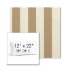 Picture of Maxim Heather Beige | Set of 2 | 12" x 22" Sunbrella Boxed Outdoor Throw Pillows with Premium Inserts