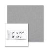 Picture of Natte Grey Chine | Set of 2 | 12" x 22" Sunbrella Boxed Outdoor Throw Pillows with Premium Inserts