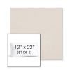 Picture of Natte White | Set of 2 | 12" x 22" Sunbrella Boxed Outdoor Throw Pillows with Premium Inserts