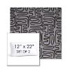 Picture of Nema Moonlight | Set of 2 | 12" x 22" Sunbrella Boxed Outdoor Throw Pillows with Premium Inserts