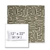 Picture of Nema Sagebrush | Set of 2 | 12" x 22" Sunbrella Boxed Outdoor Throw Pillows with Premium Inserts