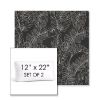 Picture of Palma Shadow | Set of 2 | 12" x 22" Sunbrella Boxed Outdoor Throw Pillows with Premium Inserts
