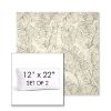 Picture of Palma Whitesand | Set of 2 | 12" x 22" Sunbrella Boxed Outdoor Throw Pillows with Premium Inserts