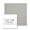 Picture of Piazza Pebble | Set of 2 | 12" x 22" Sunbrella Boxed Outdoor Throw Pillows with Premium Inserts