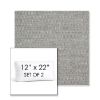 Picture of Piazza Stone | Set of 2 | 12" x 22" Sunbrella Boxed Outdoor Throw Pillows with Premium Inserts