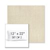 Picture of Pique Flax | Set of 2 | 12" x 22" Sunbrella Boxed Outdoor Throw Pillows with Premium Inserts