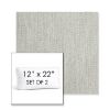 Picture of Pique Gravel | Set of 2 | 12" x 22" Sunbrella Boxed Outdoor Throw Pillows with Premium Inserts