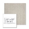 Picture of Posh Pebble | Set of 2 | 12" x 22" Sunbrella Boxed Outdoor Throw Pillows with Premium Inserts