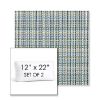 Picture of Principle Lagoon | Set of 2 | 12" x 22" Sunbrella Boxed Outdoor Throw Pillows with Premium Inserts