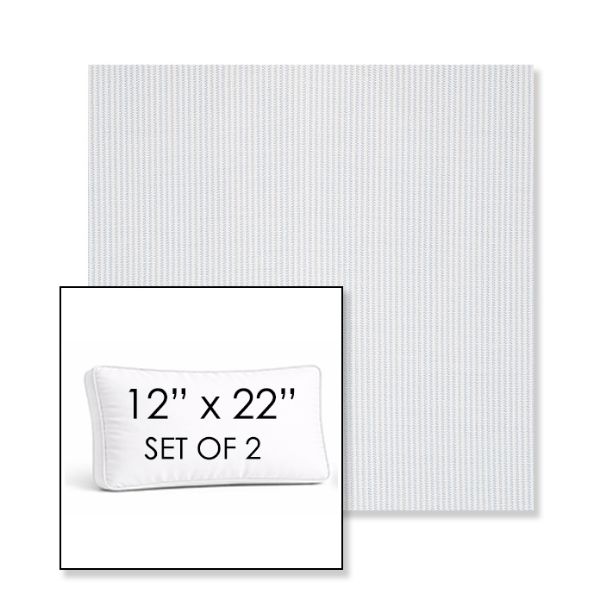 Picture of Replay Sky | Set of 2 | 12" x 22" Sunbrella Boxed Outdoor Throw Pillows with Premium Inserts