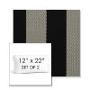 Picture of Rothko Stone Harbor | Set of 2 | 12" x 22" Sunbrella Boxed Outdoor Throw Pillows with Premium Inserts