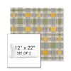 Picture of Rubix Lemon Lime | Set of 2 | 12" x 22" Sunbrella Boxed Outdoor Throw Pillows with Premium Inserts