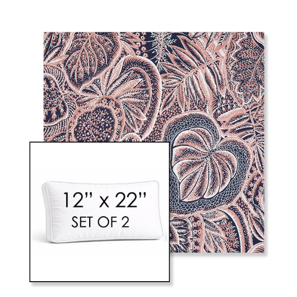 Picture of Sensibility Splendor | Set of 2 | 12" x 22" Sunbrella Boxed Outdoor Throw Pillows with Premium Inserts