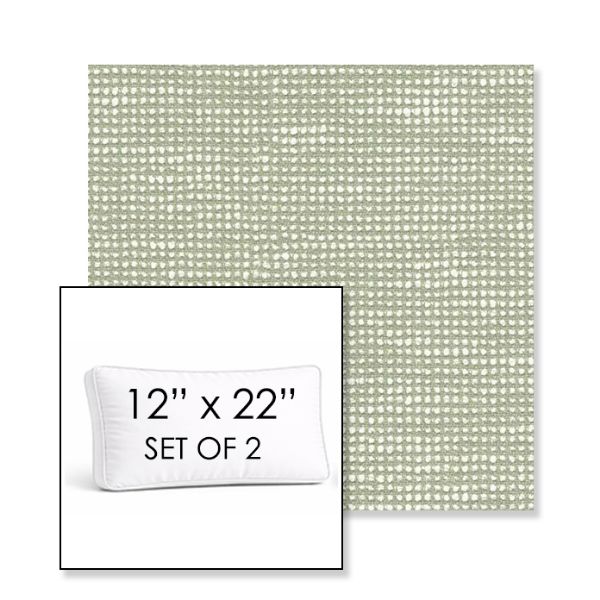 Picture of Slow Spirea | Set of 2 | 12" x 22" Sunbrella Boxed Outdoor Throw Pillows with Premium Inserts