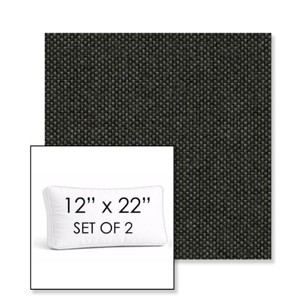 Picture of Source Fogo | Set of 2 | 12" x 22" Sunbrella Boxed Outdoor Throw Pillows with Premium Inserts