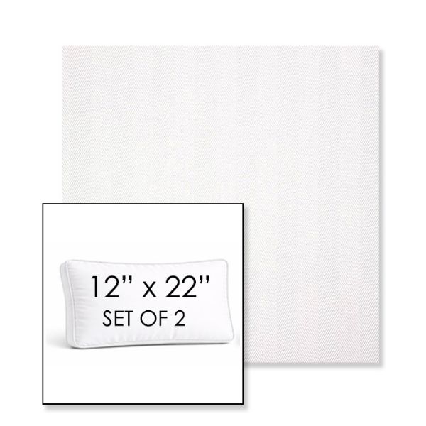 Picture of Switch Salt | Set of 2 | 12" x 22" Sunbrella Boxed Outdoor Throw Pillows with Premium Inserts