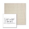 Picture of Tailored Snow | Set of 2 | 12" x 22" Sunbrella Boxed Outdoor Throw Pillows with Premium Inserts