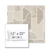 Picture of Territory Alum | Set of 2 | 12" x 22" Sunbrella Boxed Outdoor Throw Pillows with Premium Inserts