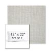 Picture of Ticking Fog | Set of 2 | 12" x 22" Sunbrella Boxed Outdoor Throw Pillows with Premium Inserts