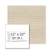 Picture of Wadi Fog | Set of 2 | 12" x 22" Sunbrella Boxed Outdoor Throw Pillows with Premium Inserts
