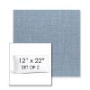 Picture of Willa Chambray | Set of 2 | 12" x 22" Sunbrella Boxed Outdoor Throw Pillows with Premium Inserts