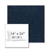Picture of Abstraction Indigo | Set of 2 | 14" x 24" Sunbrella Boxed Outdoor Throw Pillows with Premium Inserts
