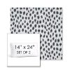 Picture of Agra Indigo | Set of 2 | 14" x 24" Sunbrella Boxed Outdoor Throw Pillows with Premium Inserts