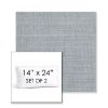 Picture of Ambrose Chambray | Set of 2 | 14" x 24" Sunbrella Boxed Outdoor Throw Pillows with Premium Inserts