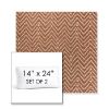 Picture of Argo Clay | Set of 2 | 14" x 24" Sunbrella Boxed Outdoor Throw Pillows with Premium Inserts