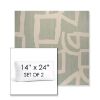 Picture of Brushstroke Duckegg | Set of 2 | 14" x 24" Sunbrella Boxed Outdoor Throw Pillows with Premium Inserts