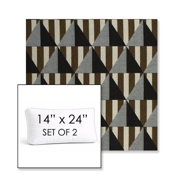 Picture of Buoy Pebble Beach | Set of 2 | 14" x 24" Sunbrella Boxed Outdoor Throw Pillows with Premium Inserts