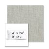Picture of Canvas Granite | Set of 2 | 14" x 24" Sunbrella Boxed Outdoor Throw Pillows with Premium Inserts