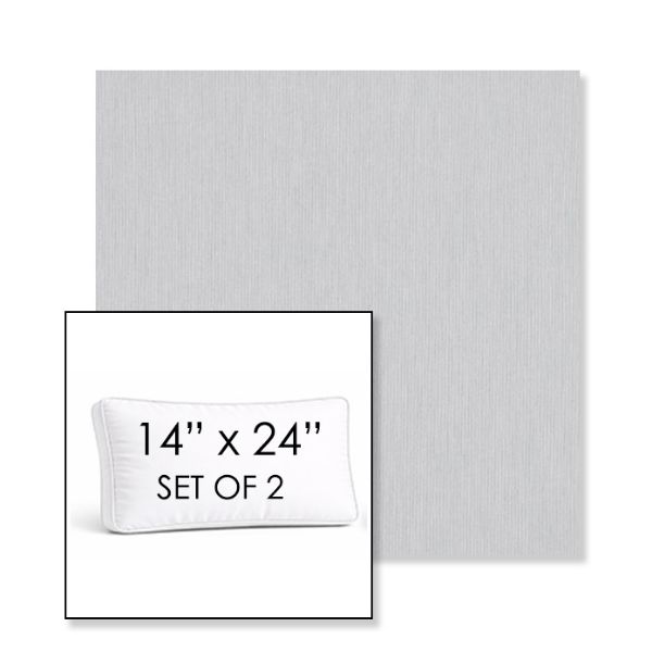 Picture of Canvas Marble | Set of 2 | 14" x 24" Sunbrella Boxed Outdoor Throw Pillows with Premium Inserts