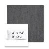 Picture of Cast Charcoal | Set of 2 | 14" x 24" Sunbrella Boxed Outdoor Throw Pillows with Premium Inserts