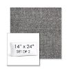 Picture of Chartres Granite | Set of 2 | 14" x 24" Sunbrella Boxed Outdoor Throw Pillows with Premium Inserts