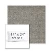 Picture of Chartres Graphite | Set of 2 | 14" x 24" Sunbrella Boxed Outdoor Throw Pillows with Premium Inserts