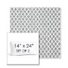 Picture of Detail Denim | Set of 2 | 14" x 24" Sunbrella Boxed Outdoor Throw Pillows with Premium Inserts