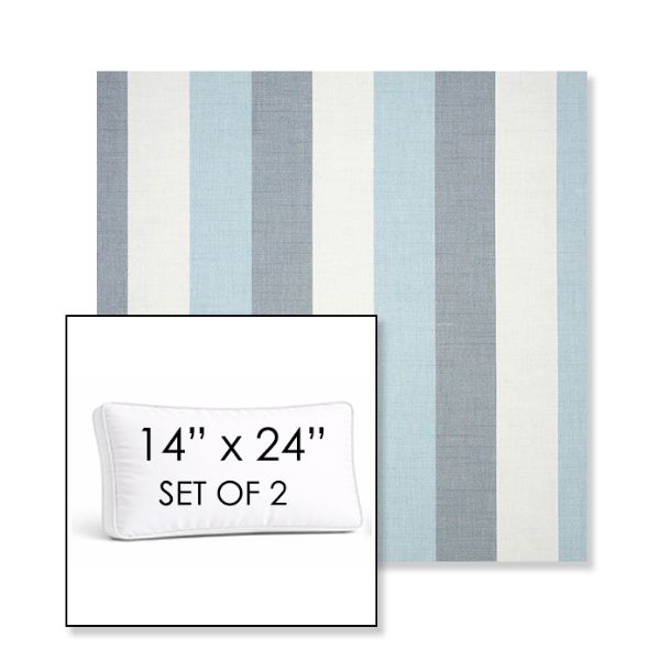Picture of Direction Dew | Set of 2 | 14" x 24" Sunbrella Boxed Outdoor Throw Pillows with Premium Inserts