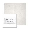 Picture of Dumont Snow | Set of 2 | 14" x 24" Sunbrella Boxed Outdoor Throw Pillows with Premium Inserts