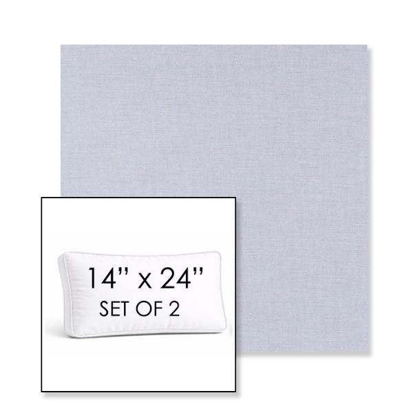 Picture of Exhale Sky | Set of 2 | 14" x 24" Sunbrella Boxed Outdoor Throw Pillows with Premium Inserts