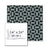 Picture of Hoopla Plume | Set of 2 | 14" x 24" Sunbrella Boxed Outdoor Throw Pillows with Premium Inserts