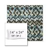 Picture of Inga Green Tea | Set of 2 | 14" x 24" Sunbrella Boxed Outdoor Throw Pillows with Premium Inserts