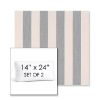 Picture of Leisure Denim | Set of 2 | 14" x 24" Sunbrella Boxed Outdoor Throw Pillows with Premium Inserts
