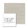Picture of Linen Silver | Set of 2 | 14" x 24" Sunbrella Boxed Outdoor Throw Pillows with Premium Inserts