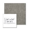 Picture of Linville Charcoal | Set of 2 | 14" x 24" Sunbrella Boxed Outdoor Throw Pillows with Premium Inserts