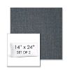 Picture of Linville Indigo | Set of 2 | 14" x 24" Sunbrella Boxed Outdoor Throw Pillows with Premium Inserts